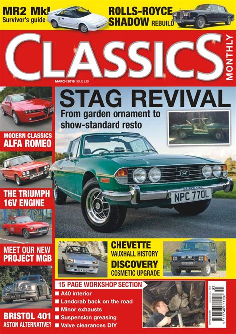 Classics Monthly Magazine No 239 Stag Revival Back Issue
