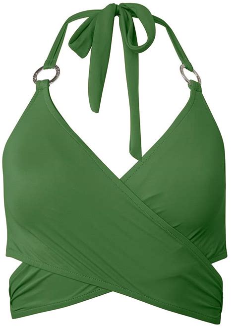 Underwire Wrap Top In Everglades Green Bikini Venus