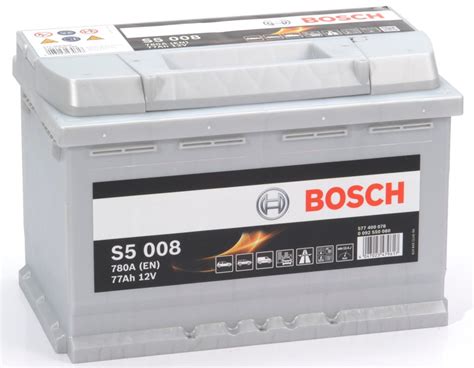 S5 008 Bosch Car Battery 12v 77ah Type 096 S5008