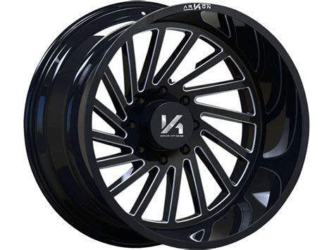 Arkon Off Road Arkon Off Road Milled Gloss Black Caesar Wheel Sku