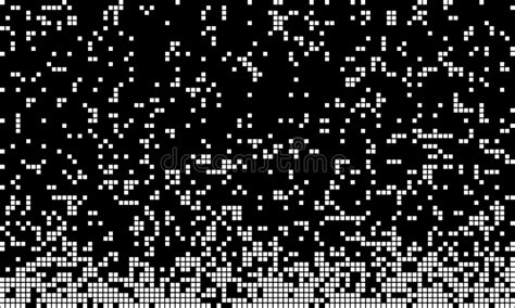 Abstract Pixel Gradient Background Falling Pixels Geometric Mosaic