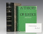 A Theory of Justice John Rawls First Edition Signed Rare Book