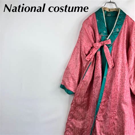 刺繍 総柄 民族衣装 トゥルマギ ロングコート 羽織り 古着 メルカリ