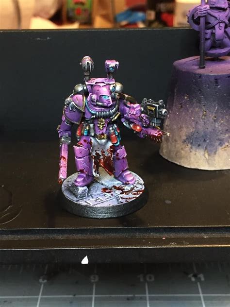 Purple Space Marines Are The Best Space Marines This One Was Painted