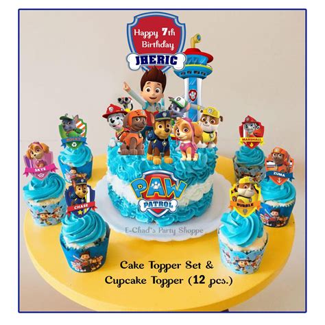 Today i wanted to hop on and show you how we made these fun paw patrol cake toppers for our birthday cake. Paw Patrol Cake & Cupcake Topper Set (FREE Customized Name ...