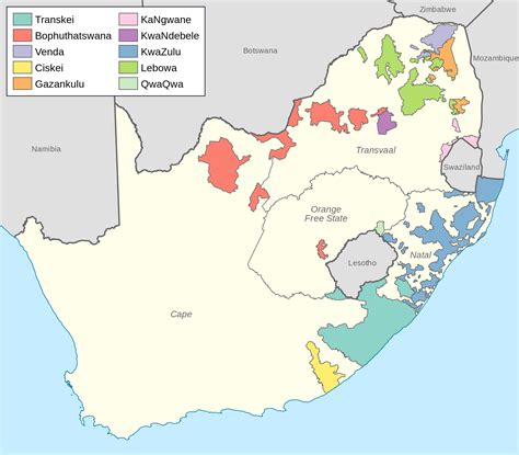 Bantustans Nominally Autonomous And Independent Territories In