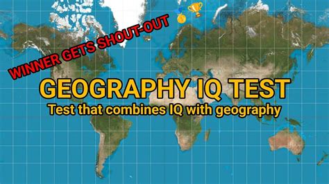 Geography Iq Test Youtube
