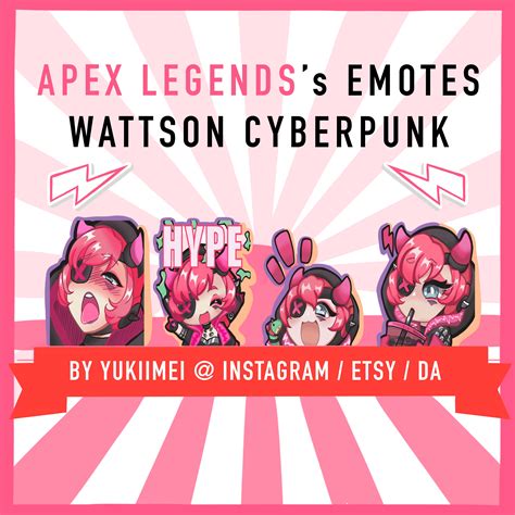 Wattson Cyberpunk Emotes Apex Legends For Twitch Discord Etsy Uk