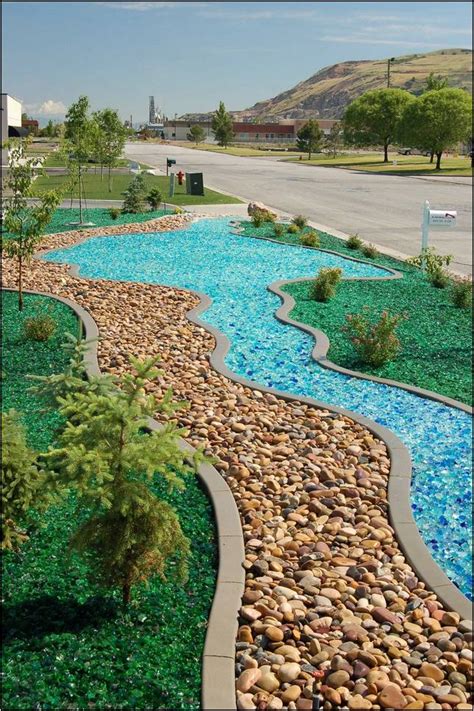 Colored Glass Rocks For Landscaping Home Improvement
