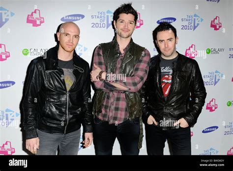 Mark Sheehan Gary Odonoghue And Glen Power From The Script Attends The T4 Stars Of 2010 Earls