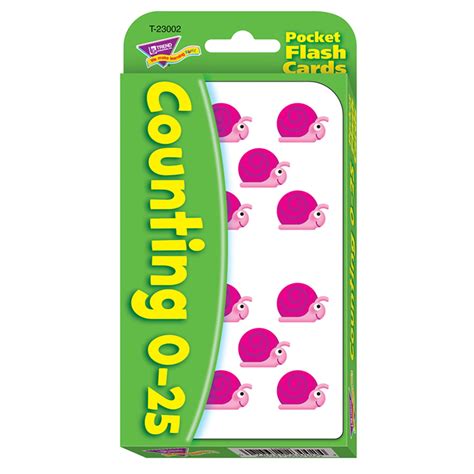 Counting 0 25 Pocket Flash Cards Bundle Of 5