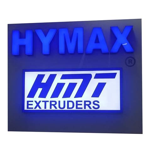 White And Blue 3d Acrylic Led Sign Board For Promotional Shape