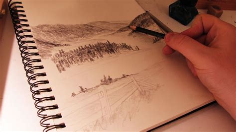 How To Draw A Landscape Using Atmospheric Perspective