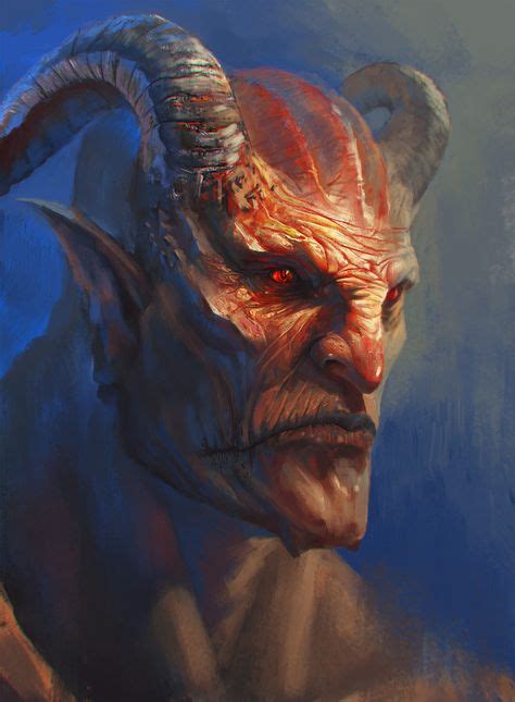 Demon Face By George Vostrikov On Artstation In 2019 Demon Drawings