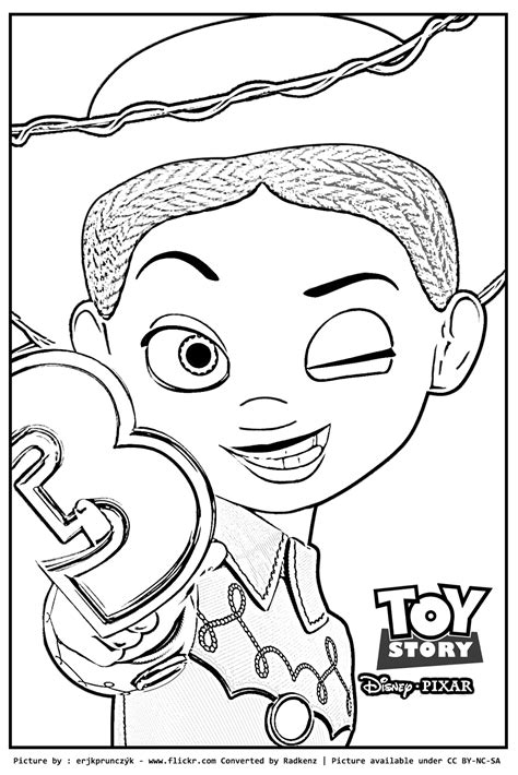 Radkenz Artworks Gallery Toy Story Jessie Coloring Page