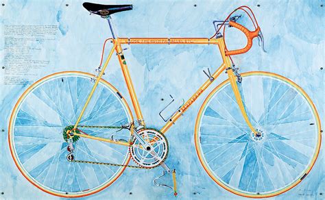 Bicycle Painting By Late Canadian Artist And Avid Cyclist Greg Curnoe