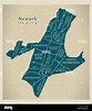 Map Of Newark New Jersey - High Castle Map