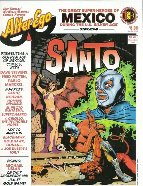 Alter Ego Magazine Issue No 43 Dec 2004 Santo Marvel Marvel Comic