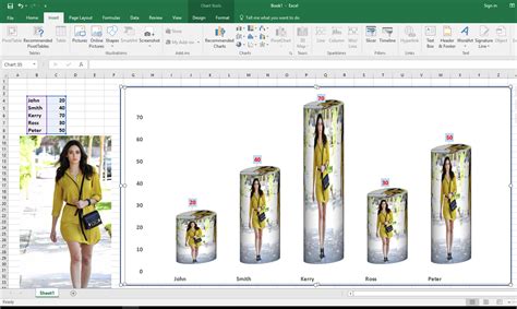 Draw your image (or download it). Learn New Things: How to Add Pictures in Excel Chart/Graph ...