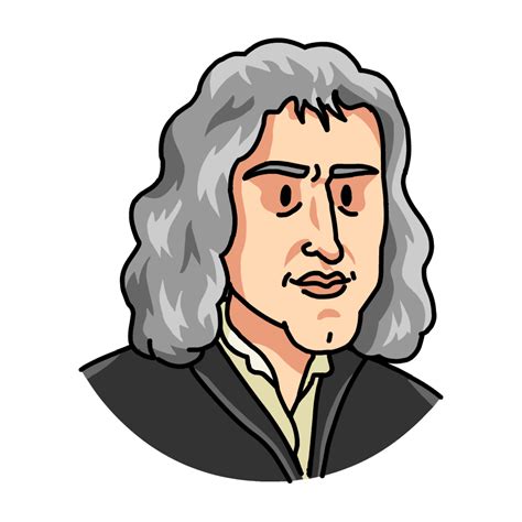 Impulse Sir Isaac Newton Cartoon Drawing Free Transparent Png Clipart