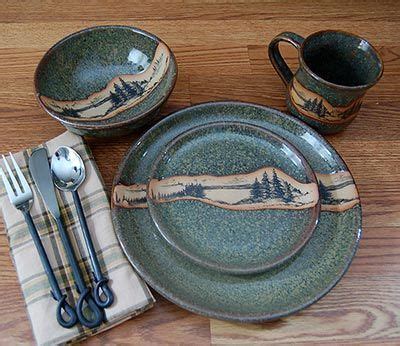 We researched the best sets that will add a little cheer to your holiday table. Rustic Mountain Scene Dinnerware | Rustic cabin decor ...