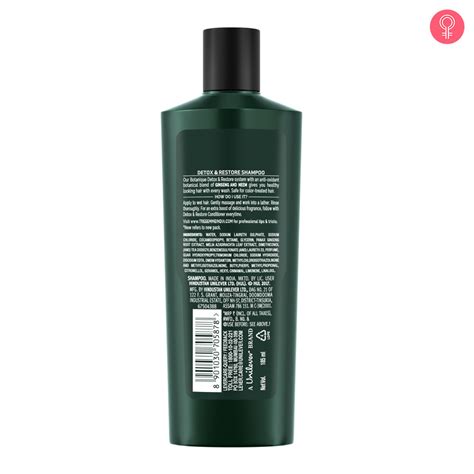Tresemme Botanique Detox And Restore Shampoo Reviews Ingredients