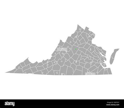 Map Of Charlottesville In Virginia Stock Photo Alamy