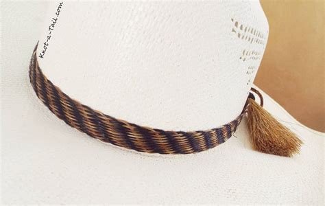 Cowboy Horsehair Hat Band Unique Woven Hat Band Double Horse Hair