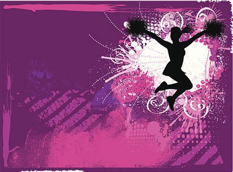 Best Cheerleading Jumps Background Illustrations Royalty Free Vector