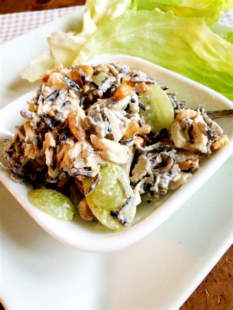 Cashew chicken with water chestnuts and broccoliwomens weekly food. Chicken Rice Salad | The Gingham Apron
