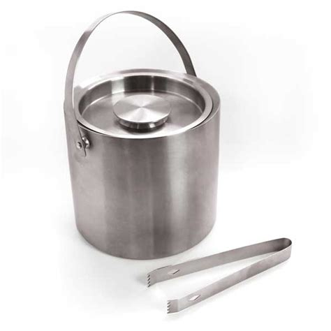 Stainless Steel Ice Bucket With Lid L Out Of Eden