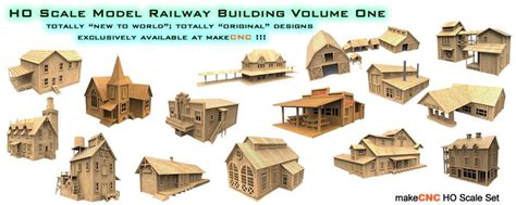 On Sale Now Ho Scale Model Railway Buildings Volume One A Makecnc
