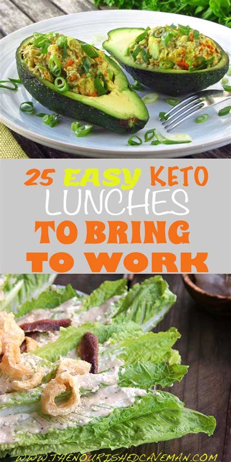 Pack your lunches ahead of time to help you stay keto. 25 Easy Keto Lunches To Bring To Work! - The Nourished Caveman