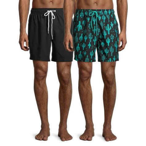 george men s and big men s 6 basic swim shorts 2 pack up to size 5xl