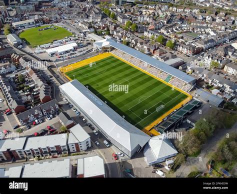 View From The Air Of Rodney Parade Stadium At Newport In Wales Home Of