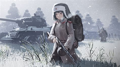 17 Anime Girl Soldier Wallpaper Sachi Wallpaper