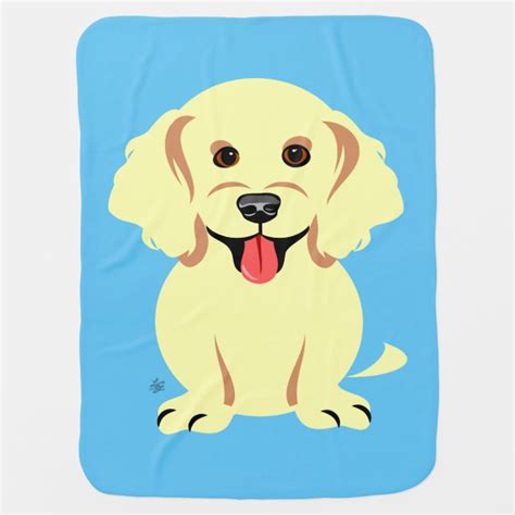 Golden Retriever Puppy Baby Blanket