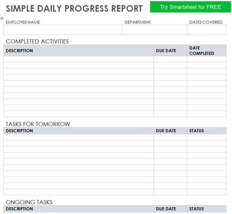 14 Customizable Daily Progress Report Templates Word And Excel