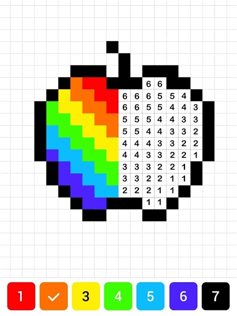 Pixel Art Color By Number Free Printable There Are Several Tools And Hot Sex Picture