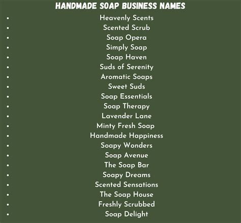 700 Creative Handmade Soap Business Name Ideas