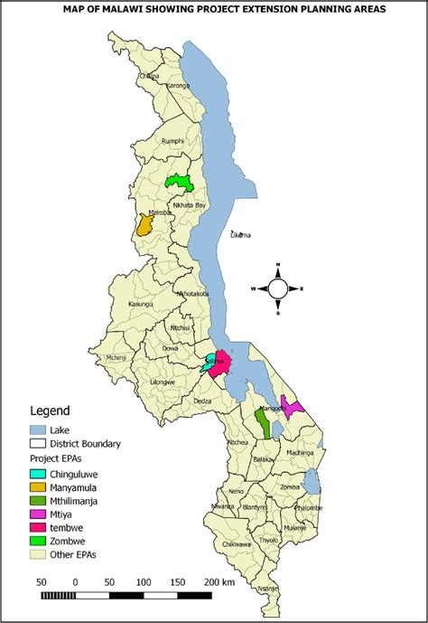 Map Of Malawi Showing Study Sites Download Scientific Diagram