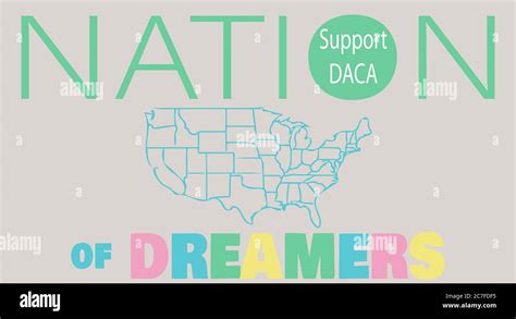 Daca Support Sign Vector Illustration Stock Photo Alamy