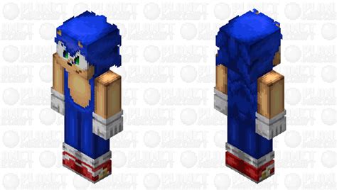 Sonic The Hedgehog Modern Minecraft Skin
