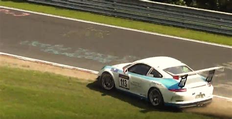 Porsche 911 Gt3 Vs Bmw M235i Nurburgring Near Crash Ends In A Spin