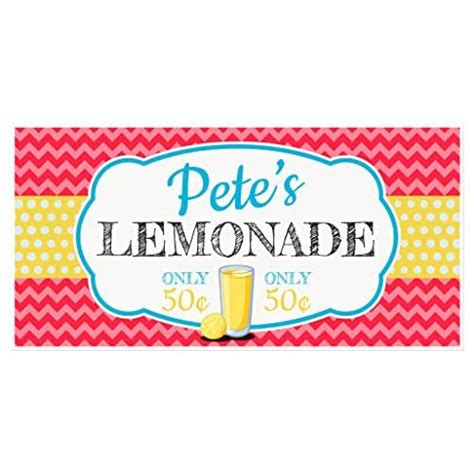 ice cold lemonade stand sign personalized banner handmade