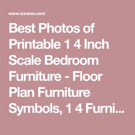 Twin 3 9 x 75. Best Photos of Printable 1 4 Inch Scale Bedroom Furniture - Floor Plan Furniture Symbols, 1 4 ...