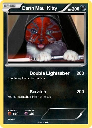 Pokémon Darth Maul Kitty - Double Lightsaber - My Pokemon Card