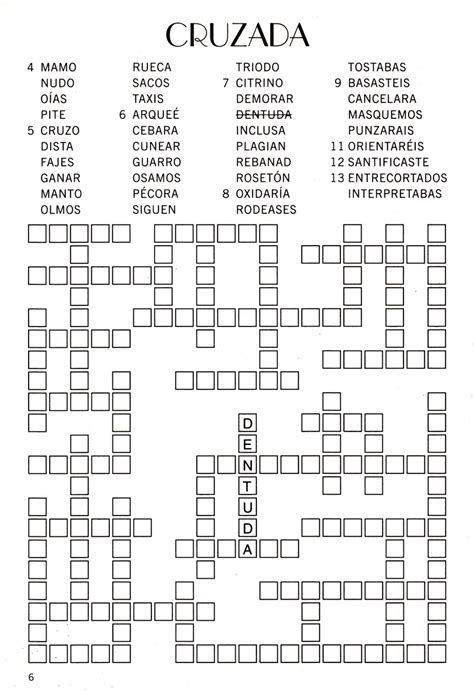 Crucigrama Multiplicativo Crucigramas Crucigramas Para Crossword