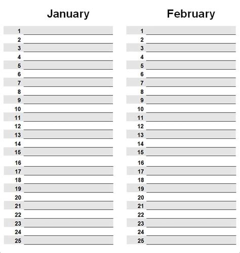 Printable Perpetual Monthly Calendar Lyndy Nanine