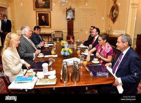 Us Secretary Of State Rex Tillerson With Chief Of Staff Margaret